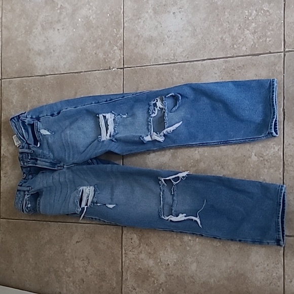 Hollister Denim - Hollister ultra high waist distressed jeans